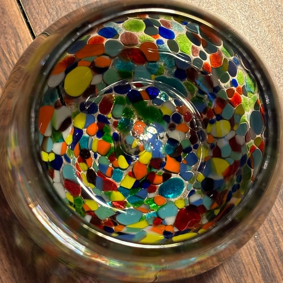 Confetti Handblown Wine Glasses -Pair - Picture 11 of 12